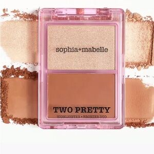 💎 SOPHIA + MABELLE Two Pretty Highlighter + Bronzer Duo - Sunlit Sand